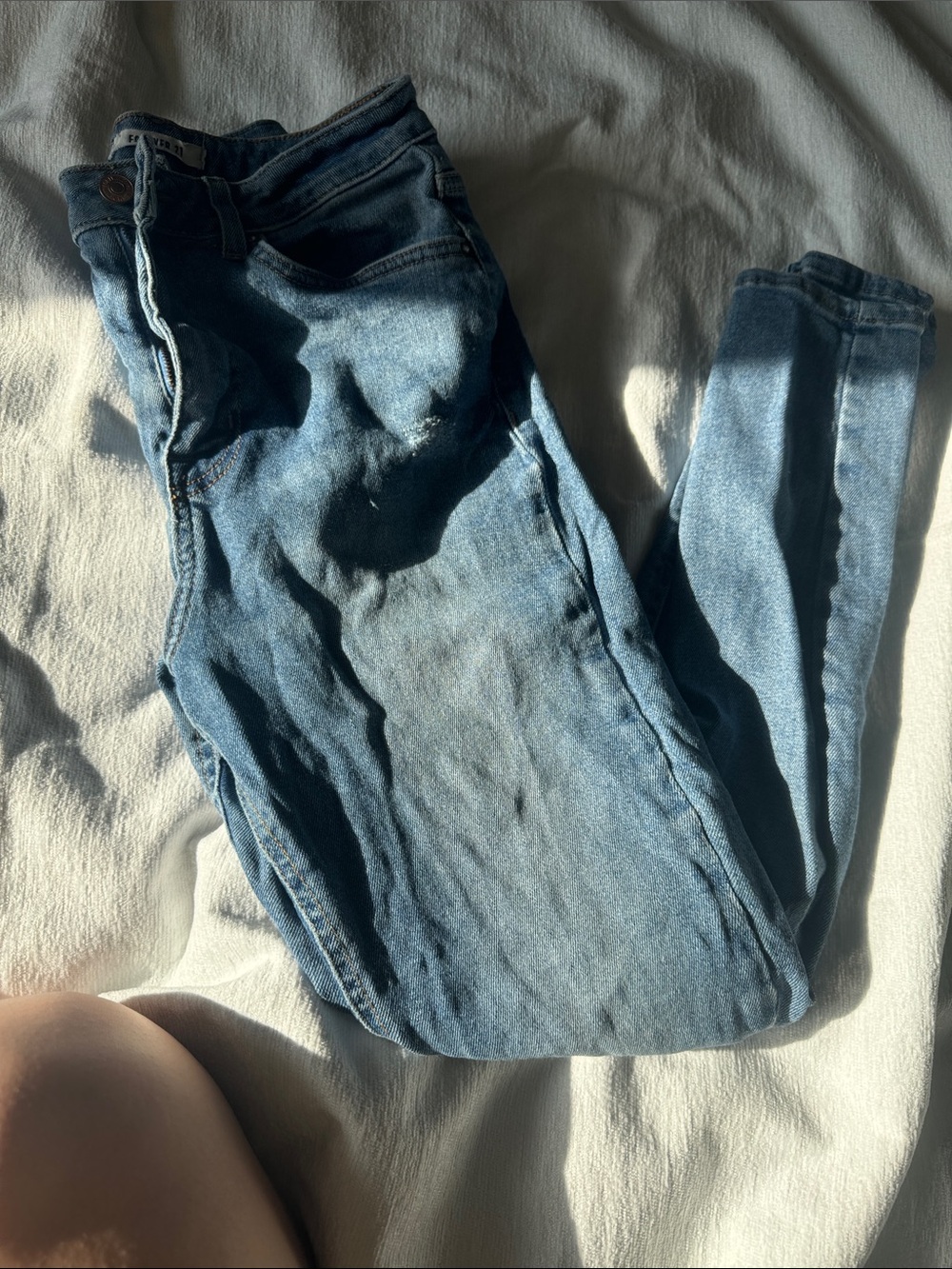 Forever 21 Light Blue Skinny Jeans